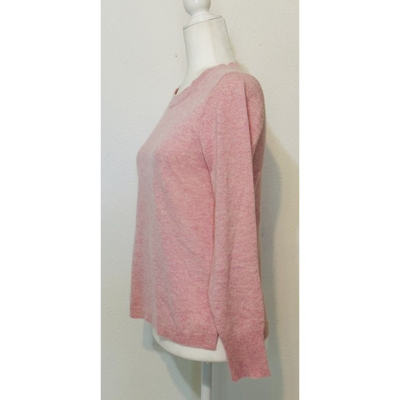 J. Crew Light Pink 100% Cashmere Sweater Size Medium - Picture 3 of 7